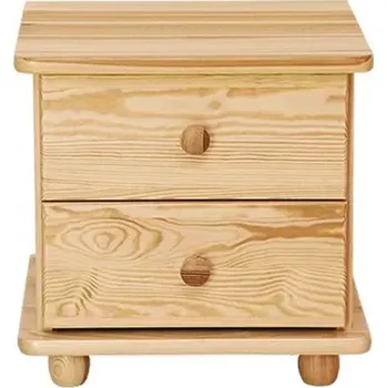 Noční stolek Interier-Stejskal | Noční stolek Classic masiv borovice CN133 - Castello dekory Bílá lak