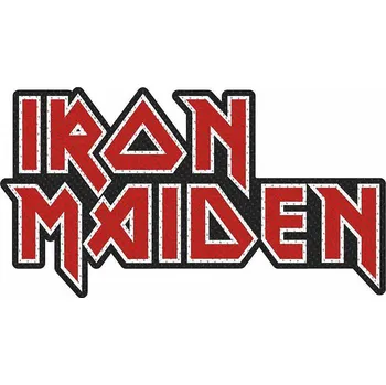 Nášivka Iron Maiden tkaná nášivka PES 100x50 mm, Logo Cut Out