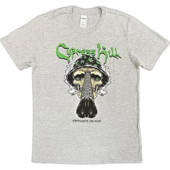 Pánská móda Cypress Hill tričko, Skull Bucket Grey, pánské XXL