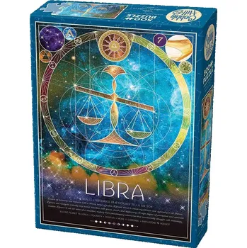 Puzzle COBBLE HILL Puzzle Znamení zvěrokruhu: Váhy 500 dílků