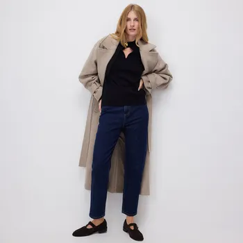 Reserved - Džíny mom fit - ocelově modrá - 555GE-95J - 555GE-95J-42