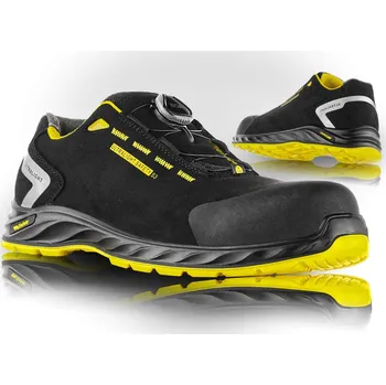 Pracovní oblečení VM FOOTWEAR CALIFORNIA 2995-S3LBOA / Bezpečnostní ESD polobotka S3, BOA Fit - černá/žlutá 46