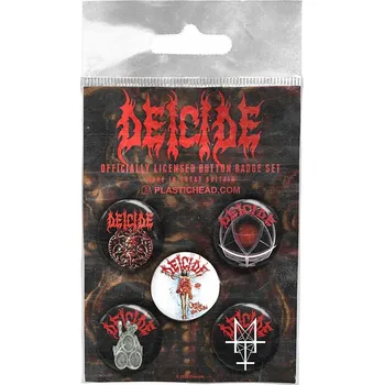 Deicide set 5-ti placek 25 mm, Button Badge Set 1 Deicide