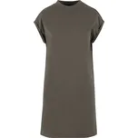 NEW MORNING STUDIOS NM 026 / Dámské tričkové šaty se stojáčkem - olive S