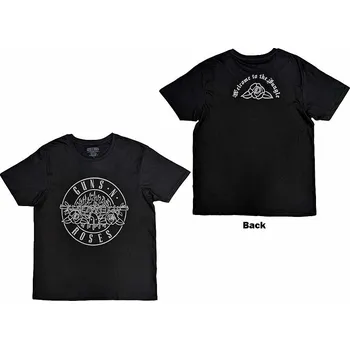 Pánská móda Guns N Roses tričko, Classic Bullet Mono BP Black, pánské S