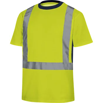 Pánské tričko DELTA NOVA / Unisex reflexní tričko s krátkým rukávem - fluo žlutá S
