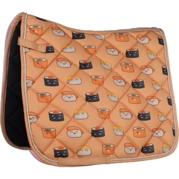 Všestranná podsedlová dečka HKM Naples pastel orange/grey PVS