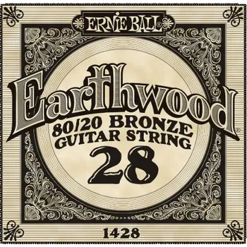 Struna pro kytaru a smyčcový nástroj Ernie Ball 1428 jednotlivá struna