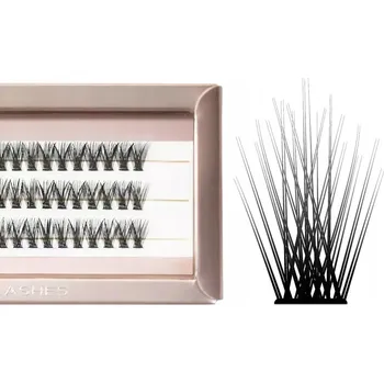 Umělé řasy 40D | ULTRA VOLUME | Trsy řas pro líčení, zakřivení C, 16 mm