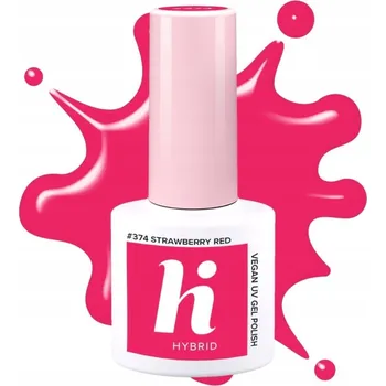 Lak na nehty 374 HI HYBRID HYBRIDNÍ LAK NA NEHTY STRAWBERRY RED 5 ML