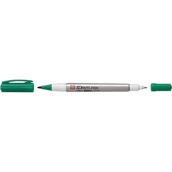 Oboustranný popisovač Sakura Identi-Pen Dual green