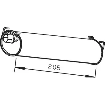 Tlumič výfuku Střední tlumič výfuku DINEX 28408