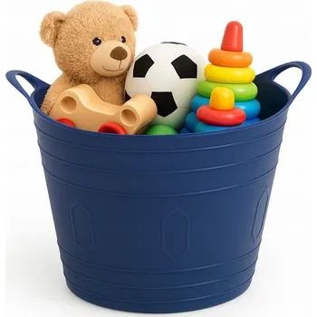 Volně stojící koš na prádlo Ravi 42 l, modrý