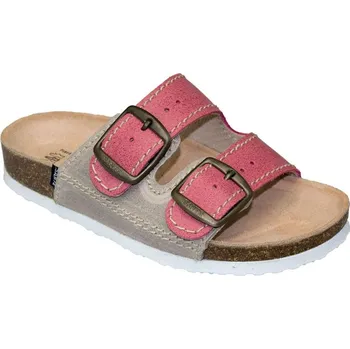 Pracovní obuv SANTÉ D/202 / Dětské zdravotní korkové pantofle - červená 27