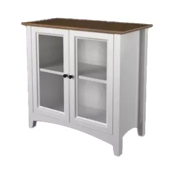 Knihovna Interier-Stejskal | Vitrína Castello Soft masiv borovice S16C - Castello dekory Bílá lak