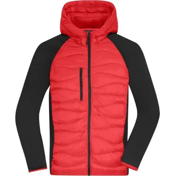 DAIBER JN 1330 / Pánská hybridní bunda - red/black XXXL