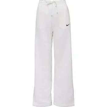 Dámské oblečení Dámské kalhoty Nike W NSW PHNX FLC HR PANT WIDE 2 S Bílá, Černá