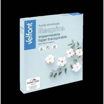 Chránič matrace velfont respira polštářový chránič organická bavlna 70x90 cm krémová