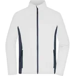 DAIBER JN 1860 / Pánská trečová fleecová bunda - white/carbon 4XL