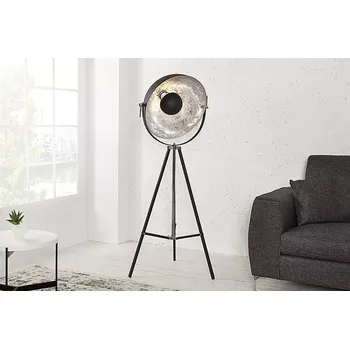 Stojací lampa Osvetleni-Stejskal | Stojací lampa Big Studio černá stříbrná 160cm