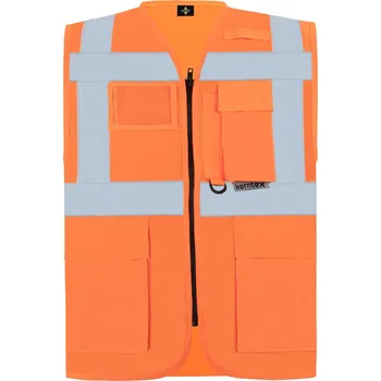 reflexní vesta KORNTEX KXMF BERLIN / Multifunkční vesta - orange L