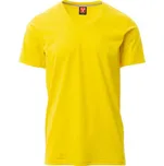 PAYPER V-NECK 000103-0026 / Pánské tričko s krátkým rukávem a výstřihem do V - žlutá 4XL