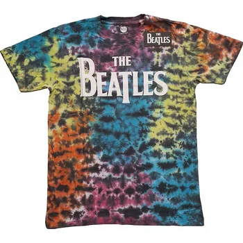 Pánská móda The Beatles tričko, Drop T Logo Dip-Dye, pánské S