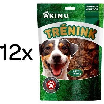 Pamlsek pro psa Akinu Trénink Hovězí & treska lupínky pamlsek pro psy 12 x 120 g