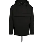 BUILD YOUR BRAND BY 098 / Pánská mikina s kapucí a 1/4 zipem - black XXL