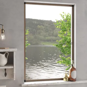 Síť proti hmyzu zahrada-XL Okenní síť proti hmyzu hnědá 80 x 120 cm 153834