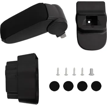 Autosedačka zahrada-XL Loketní opěrka do auta černá 12 x 37 x (31–48) cm ABS 154684