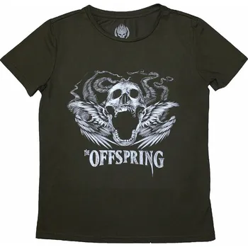 Dámské tričko The Offspring tričko, Feathered Winged Skull Green, dámské S