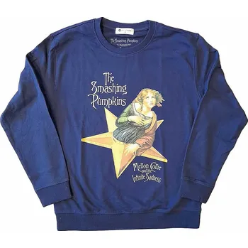 Pánská mikina Smashing Pumpkins mikina, Mellon Collie Sweatshirt Navy, pánské XL