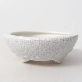 Květináč Keramická bonsai miska 11,5 x 11,5 x 4,5 cm raku