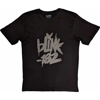 Pánská móda Blink 182 tričko, Neon Logo Hi-Build Black, pánské M
