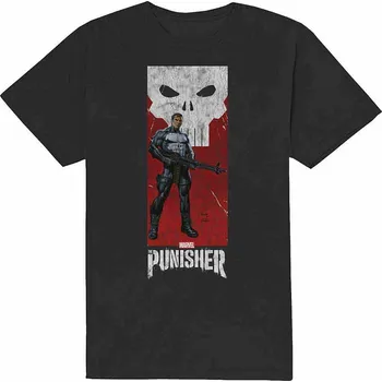 Pánská móda The Punisher tričko, Punisher Holding Gun Black, pánské XL
