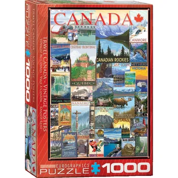 Puzzle EUROGRAPHICS Puzzle Plakáty z cest Kanadou 1000 dílků