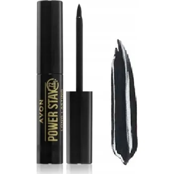 Oční linky Avon Power Stay Super odolná tekutá oční linka "72 hodin" - Blackest Bla