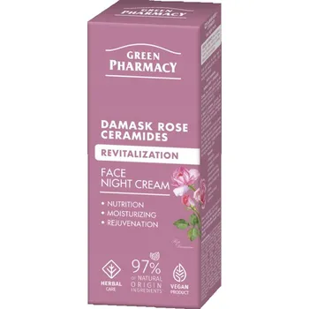 Pleťový krém Víceúčelový pleťový krém Green Pharmacy Růže a ceramidy pro denní použití 50 ml