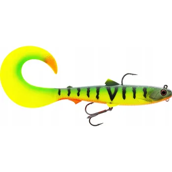Umělá nástraha Nástraha gumová Westin Bullteez Curltail R2F Tiger Perch 16 cm 35 g