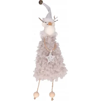 Vánoční dekorace Přívěsek na vánoční stromeček Sob 2 9 Cm šedý