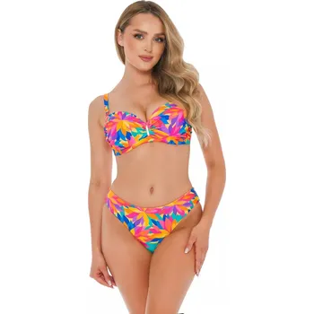Dámské plavky SELF Dámské dvoudílné plavky Capri5 multicolor 65/B