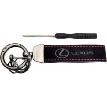 LEXUS PŘÍVĚSEK NA KLÍČE PŘÍVĚSEK PŘÍVĚSEK NA KLÍČE ALCANTARA KŮŽE + ŠROUBOVÁK
