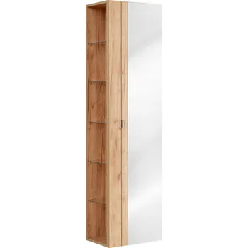 Šatní skříň Koupelnová Skříňka se zrcadlem 170 cm Dub Craft Zlatý MDF