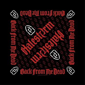 Šátek Halestorm bavlněný šátek 55 x 55cm, Back From The Dead Black