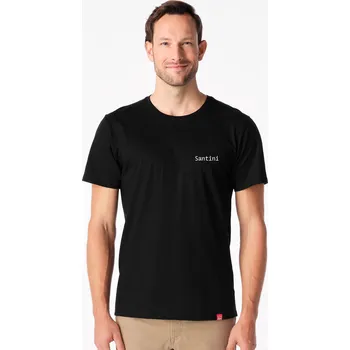 Pánské tričko CityZen - SANTINI Pánské tričko AGEN černé Půdorys XL