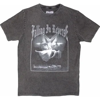Pánská móda Falling In Reverse tričko, Floating Stone Wash Charcoal Grey, pánské L