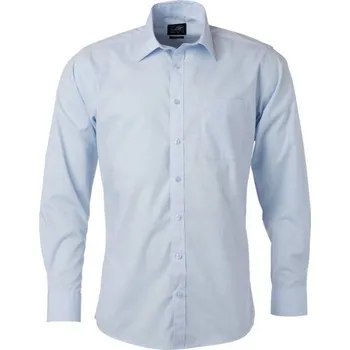 Pánská košile DAIBER JN 678 / Pánská popelínová košile s dlouhým rukávem - light blue XXL