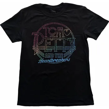 Pánská móda Tom Petty tričko, Circle Logo Black, pánské XXL