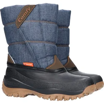 Chlapecké holínky DEMAR COMFY 1356C / Dětské sněhule s ovčí vlnou - jeans 31-32